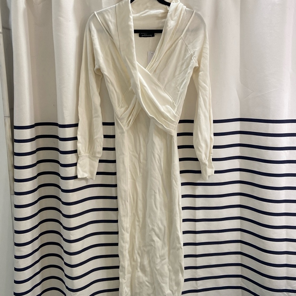 Cream colored sweater dress